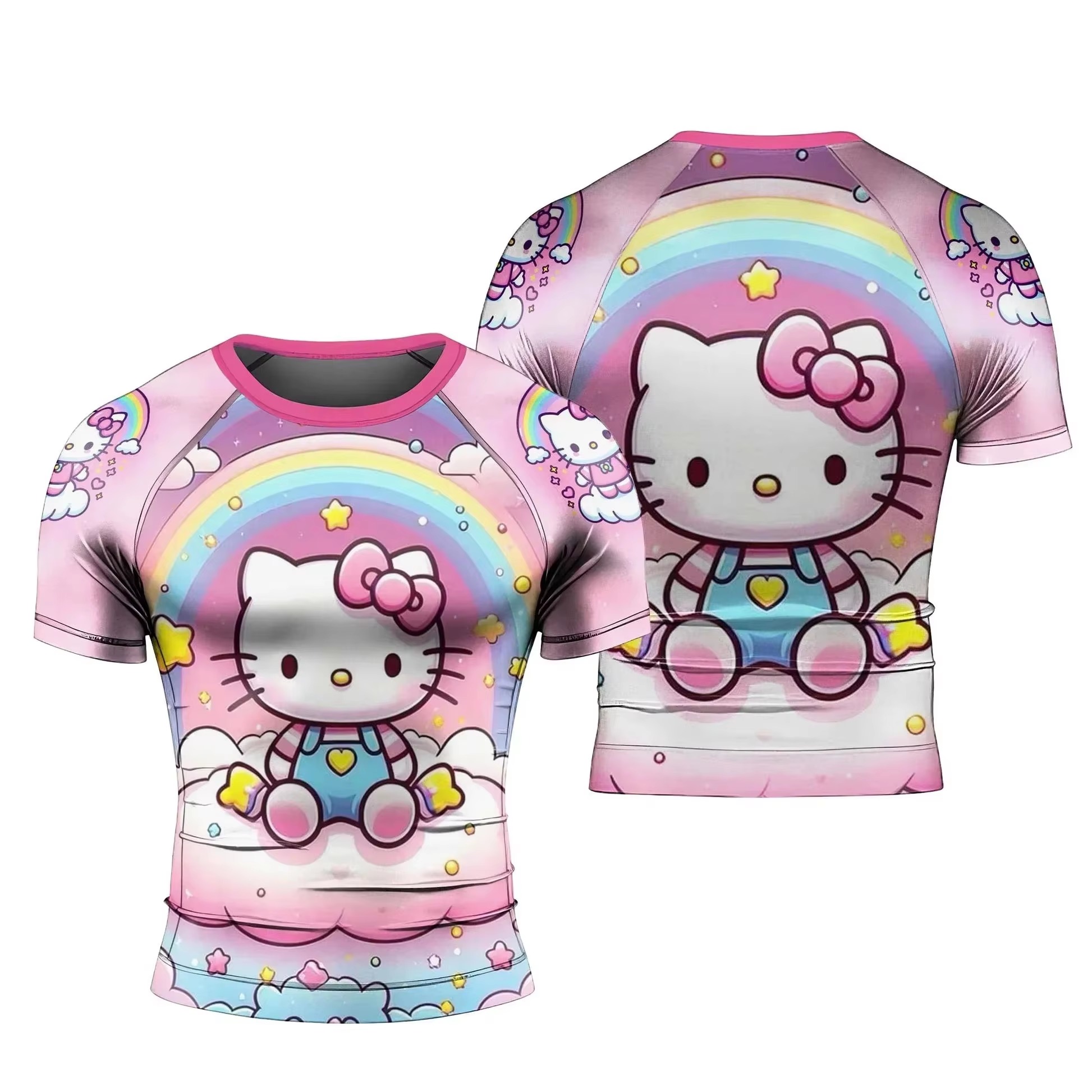 2026 Kaos Lengan Pendek dengan - Rash Guard ulasan dan harga