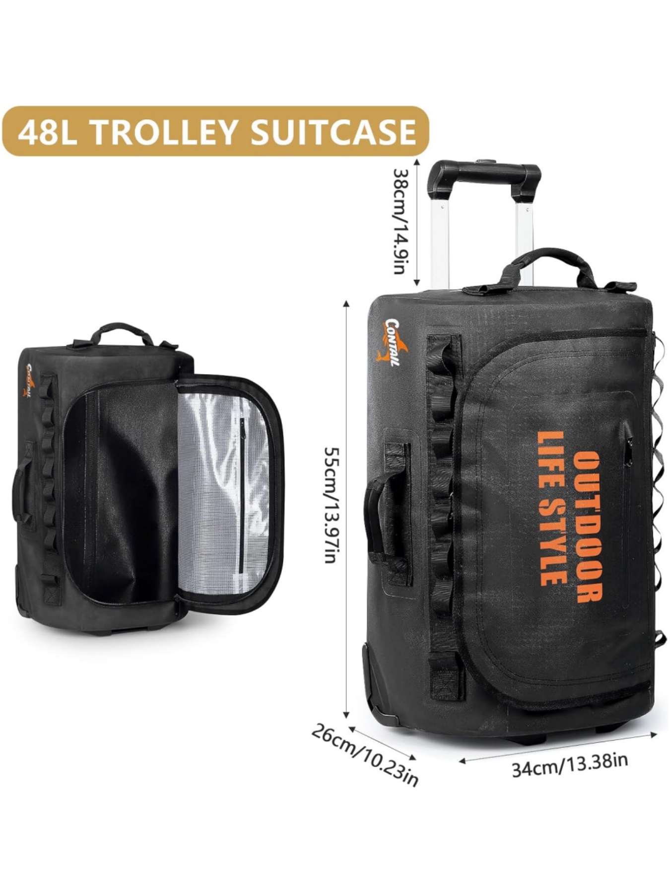 Tas Selam Beroda 48/95 Liter,  - Snorkeling Gear ulasan dan harga