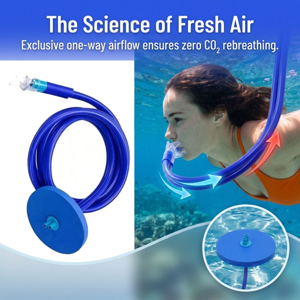 Respirator Kering Ganda dengan - Snorkeling Gear ulasan dan harga