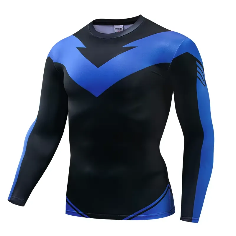 Kaos Lengan Panjang Kasual 3D  - Rash Guard ulasan dan harga