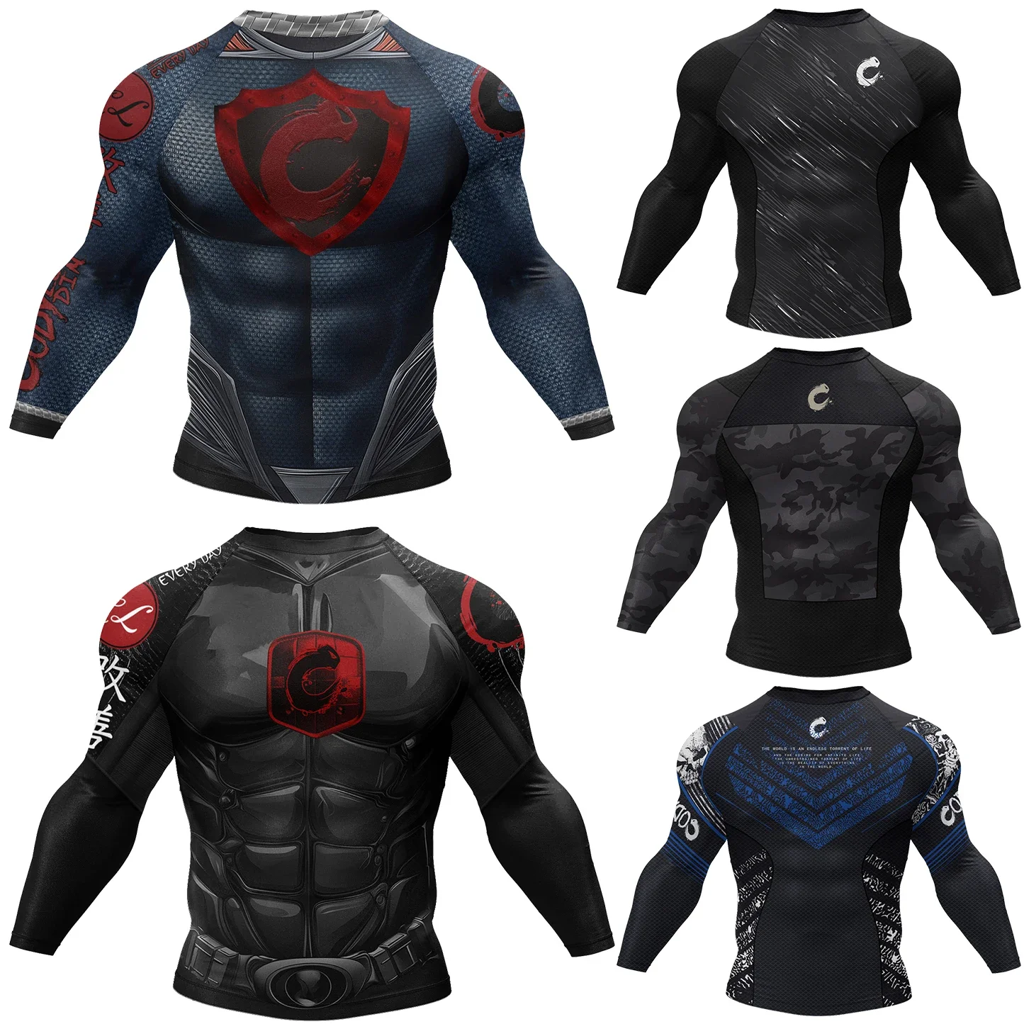 Kaos MMA Cody Lundin untuk Pri - Rash Guard ulasan dan harga